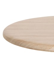 Barker and Stonehouse Ivory Piedra Stone Travertine Effect Side Table - Image 4 of 6