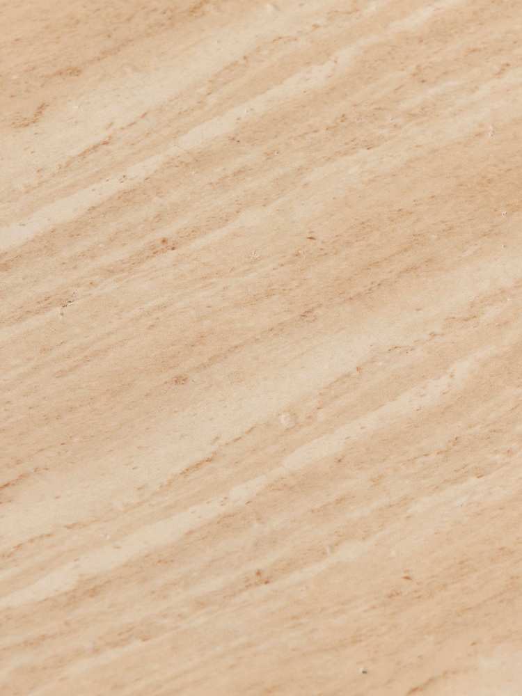 Barker and Stonehouse Ivory Piedra Stone Travertine Effect Side Table - Image 6 of 6 Barker and Stonehouse Ivory Piedra Stone Travertine Effect Side Table - Image 6 of 6