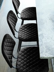 Barker and Stonehouse Black Velvet Archer Counter Stool - Image 1 of 6