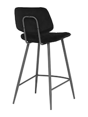 Barker and Stonehouse Black Velvet Archer Counter Stool - Image 4 of 6