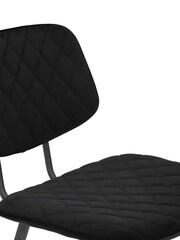 Barker and Stonehouse Black Velvet Archer Counter Stool - Image 5 of 6