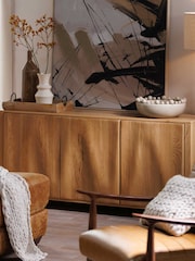 Barker and Stonehouse Brown Ludwick 3 Door Oak Sideboard - Image 1 of 6
