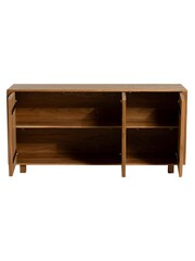 Barker and Stonehouse Brown Ludwick 3 Door Oak Sideboard - Image 4 of 6