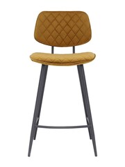 Barker and Stonehouse Yellow Velvet Archer Counter Stool - Image 3 of 6
