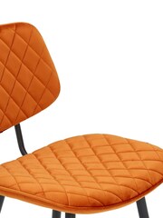 Barker and Stonehouse Orange Velvet Archer Counter Stool - Image 5 of 6