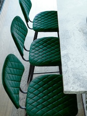 Barker and Stonehouse Green Velvet Archer Counter Stool - Image 1 of 6