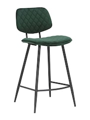 Barker and Stonehouse Green Velvet Archer Counter Stool - Image 2 of 6