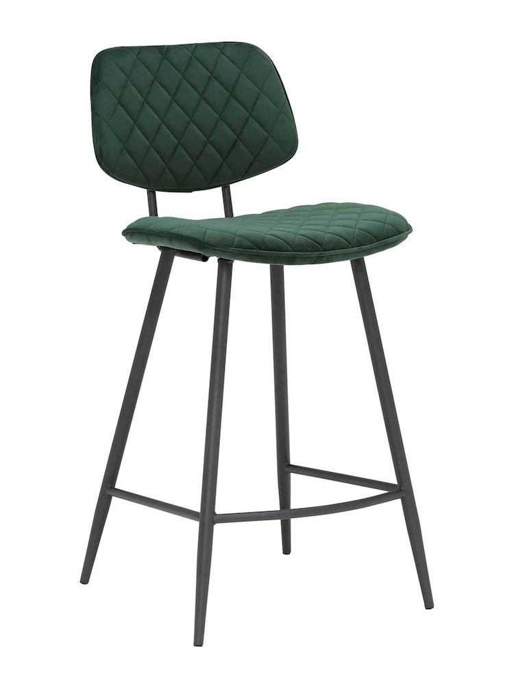 Barker and Stonehouse Green Velvet Archer Counter Stool - Image 2 of 6