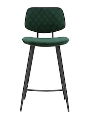 Barker and Stonehouse Green Velvet Archer Counter Stool - Image 3 of 6