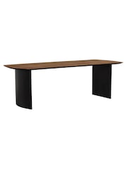 Barker and Stonehouse Brown Syracuse Wood Rectangular 4-6 Seater Dining Table - Image 1 of 6