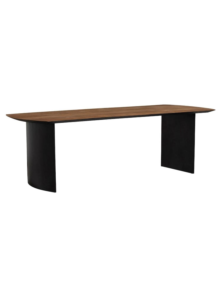 Barker and Stonehouse Brown Syracuse Wood Rectangular 4-6 Seater Dining Table - Image 1 of 6
