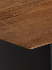 Barker and Stonehouse Brown Syracuse Wood Rectangular 4-6 Seater Dining Table - Image 4 of 6