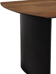 Barker and Stonehouse Brown Syracuse Wood Rectangular 4-6 Seater Dining Table - Image 5 of 6