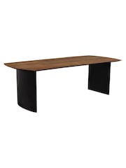 Barker and Stonehouse Brown Syracuse Wood Rectangular 4-6 Seater Dining Table - Image 6 of 6
