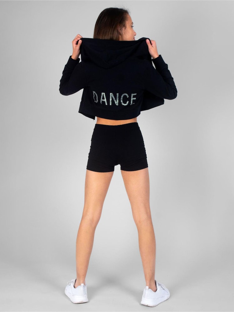 Pineapple Black Girls Jersey Hotpant Shorts 2 Pack - Image 6 of 6