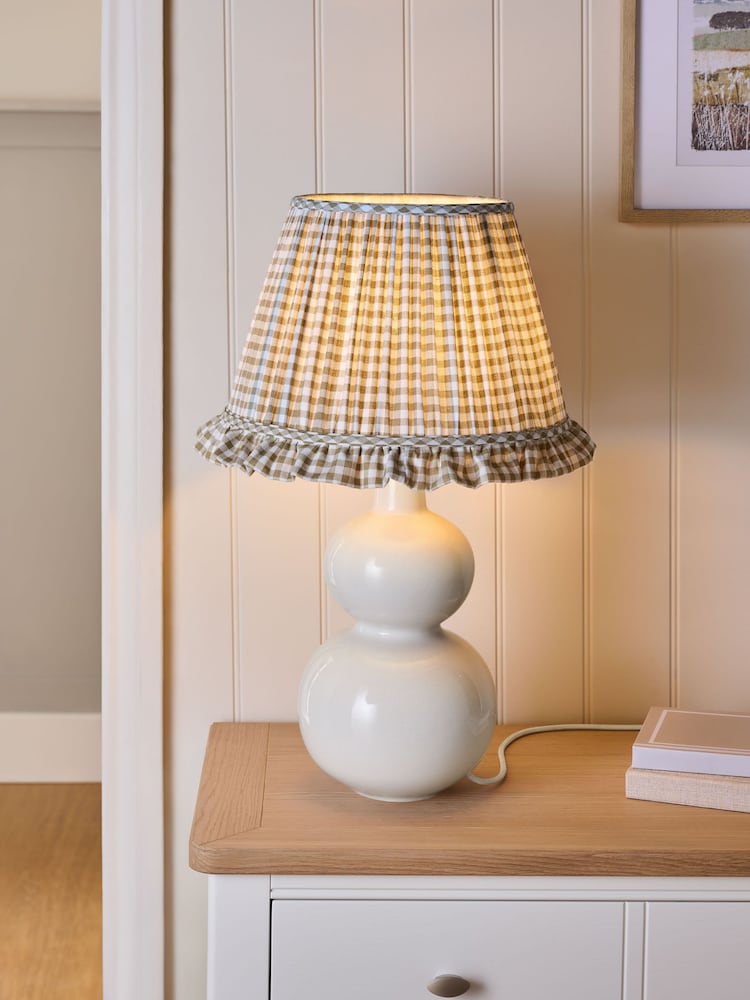 Ivory White Filton Table Lamp Base - Image 2 of 6