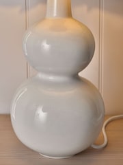 Ivory White Filton Table Lamp Base - Image 5 of 6