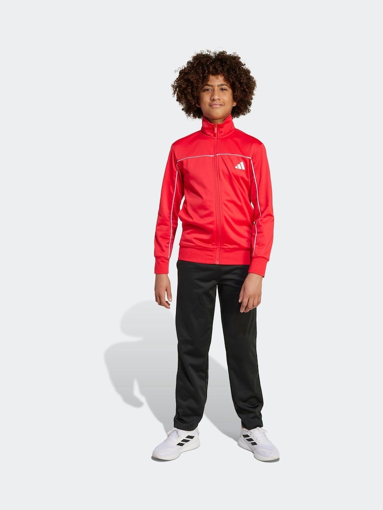 adidas Red Kids Tricot Colour Pop Tracksuit - Image 1 of 5
