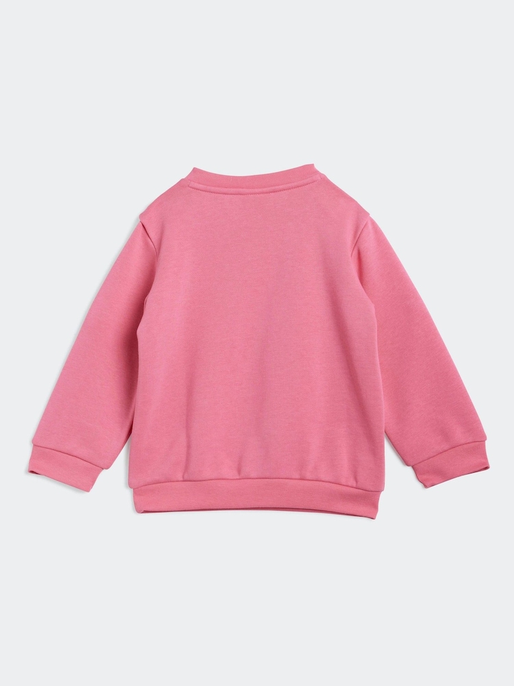 adidas Originals Pink Trefoil Sweatshirt and Joggers Set Infant Kids - Image 2 of 7