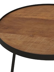 Barker and Stonehouse Set of 3 Brown Fika Round Coffee Tables - Image 6 of 6