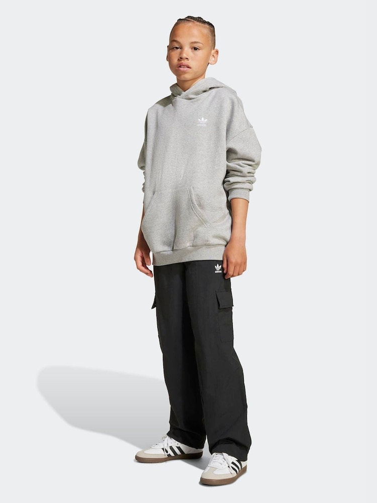 adidas Originals Grey Loose Fleece Kids Hoodie - Image 1 of 6