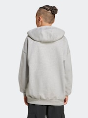 adidas Originals Grey Loose Fleece Kids Hoodie - Image 2 of 6
