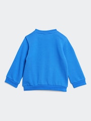 adidas originals Blue Trefoil Sweatshirt and Joggers Set Infant Kids - Image 3 of 7