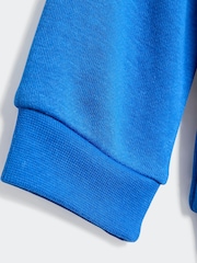 adidas originals Blue Trefoil Sweatshirt and Joggers Set Infant Kids - Image 6 of 7