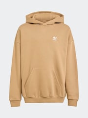 adidas Originals Brown Loose Fleece Kids Hoodie - Image 13 of 13