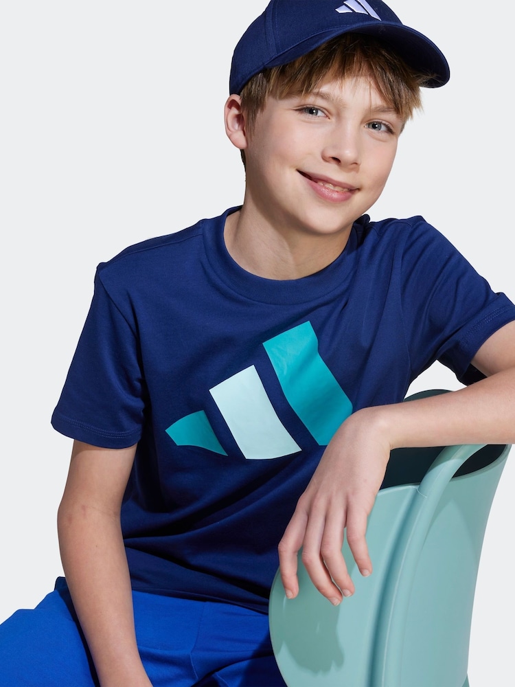 adidas Blue Essentials T-Shirt Kids - Image 5 of 5