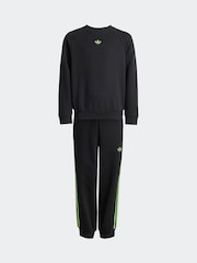 Schwarz - adidas Originals Little Kids Sweatshirt and Joggers Set - Bild 1 von 3
