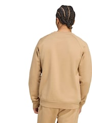 adidas Originals Brown Trefoil Essentials Crew Sweatshirt - Image 2 of 6