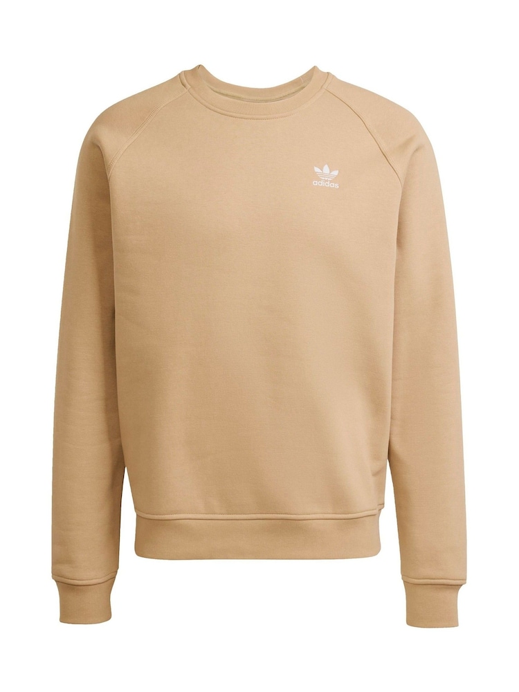 adidas Originals Brown Trefoil Essentials Crew Sweatshirt - Image 6 of 6