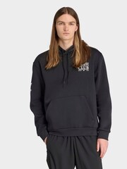 adidas Originals Black Graphic Hoodie - Image 1 of 6