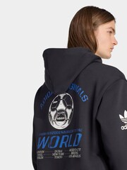 adidas Originals Black Graphic Hoodie - Image 4 of 6