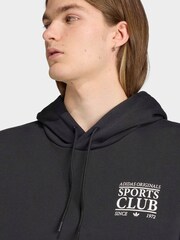 adidas Originals Black Graphic Hoodie - Image 5 of 6