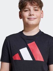 adidas Black Essentials Kids T-Shirt - Image 4 of 5