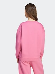 adidas Originals Pink Boyfriend Crew Kids Sweatshirt - Image 2 of 6