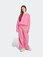 adidas Originals Pink Boyfriend Crew Kids Sweatshirt - Image 3 of 6