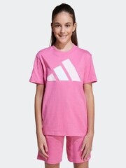 adidas Pink Essentials T-Shirt Kids - Image 1 of 6