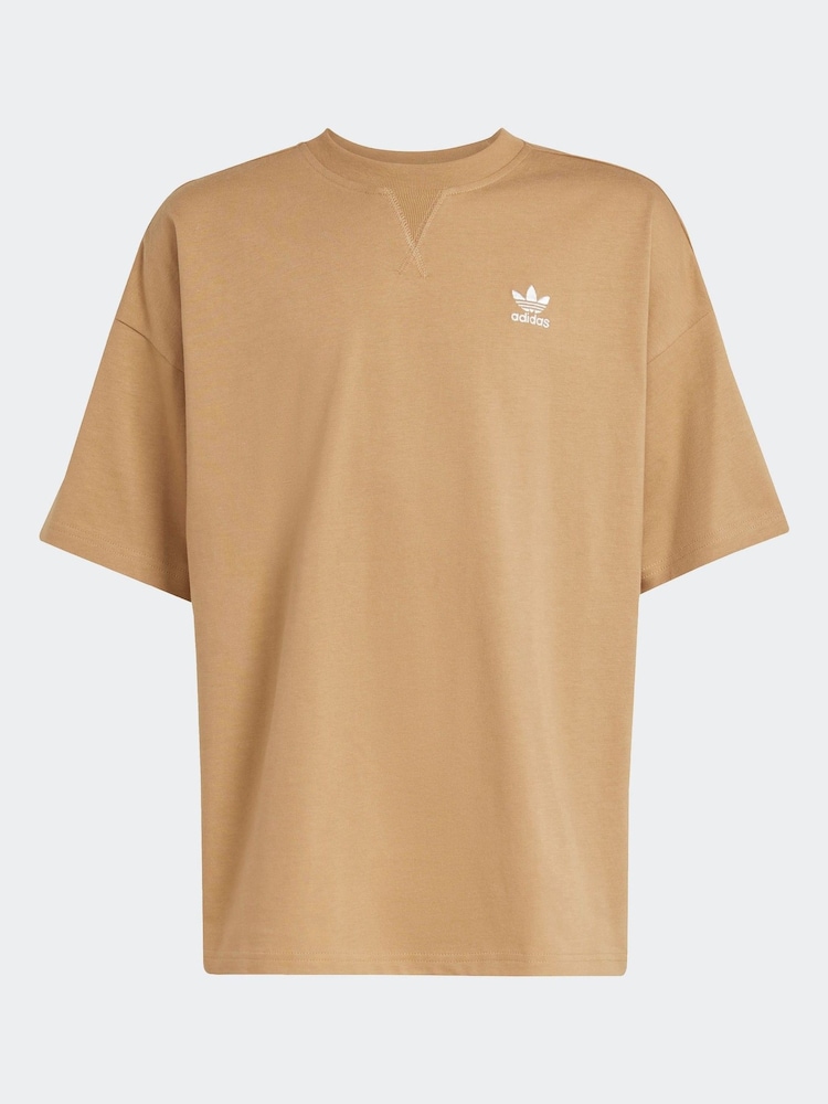 adidas Originals Brown Oversized T-Shirt Kids - Image 1 of 1