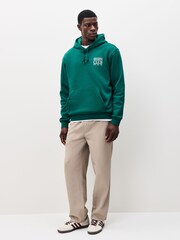 adidas Originals Green Graphic Hoodie - Image 3 of 7