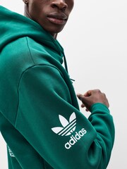 adidas Originals Green Graphic Hoodie - Image 6 of 7