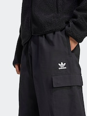adidas Originals Black Trefoil Essentials Woven Joggers - Image 4 of 6