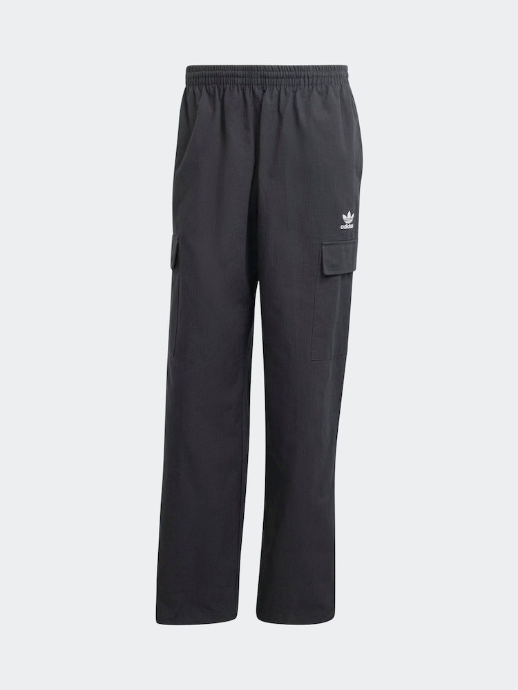 adidas Originals Black Trefoil Essentials Woven Joggers - Image 6 of 6