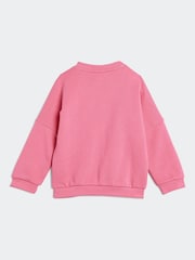 adidas Originals Pink Loose Sweatshirt and Flared Leggings Set - Image 3 of 7