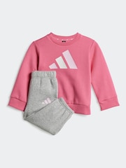 adidas Pink Essentials Sweatshirt and Joggers Infant Kids - Image 1 of 7