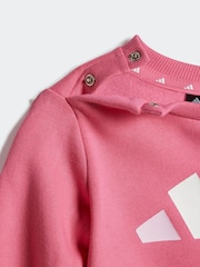 adidas Pink Essentials Sweatshirt and Joggers Infant Kids - Image 6 of 7