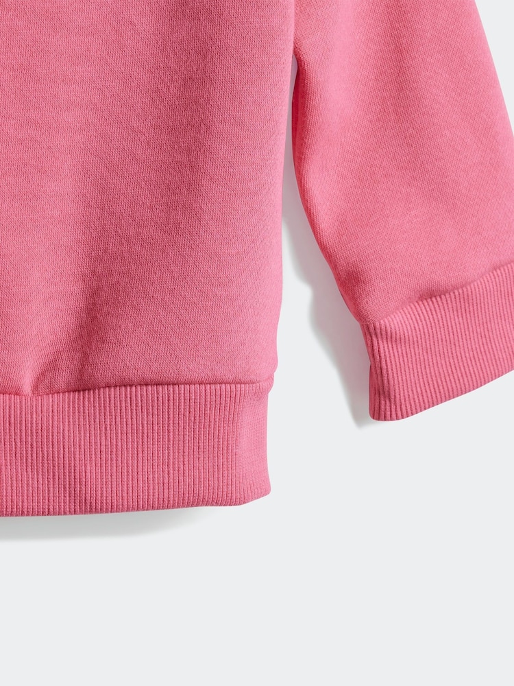 adidas Pink Essentials Sweatshirt and Joggers Infant Kids - Image 7 of 7