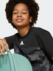 adidas Black Essentials Camo Cotton T-Shirt Kids - Image 4 of 5
